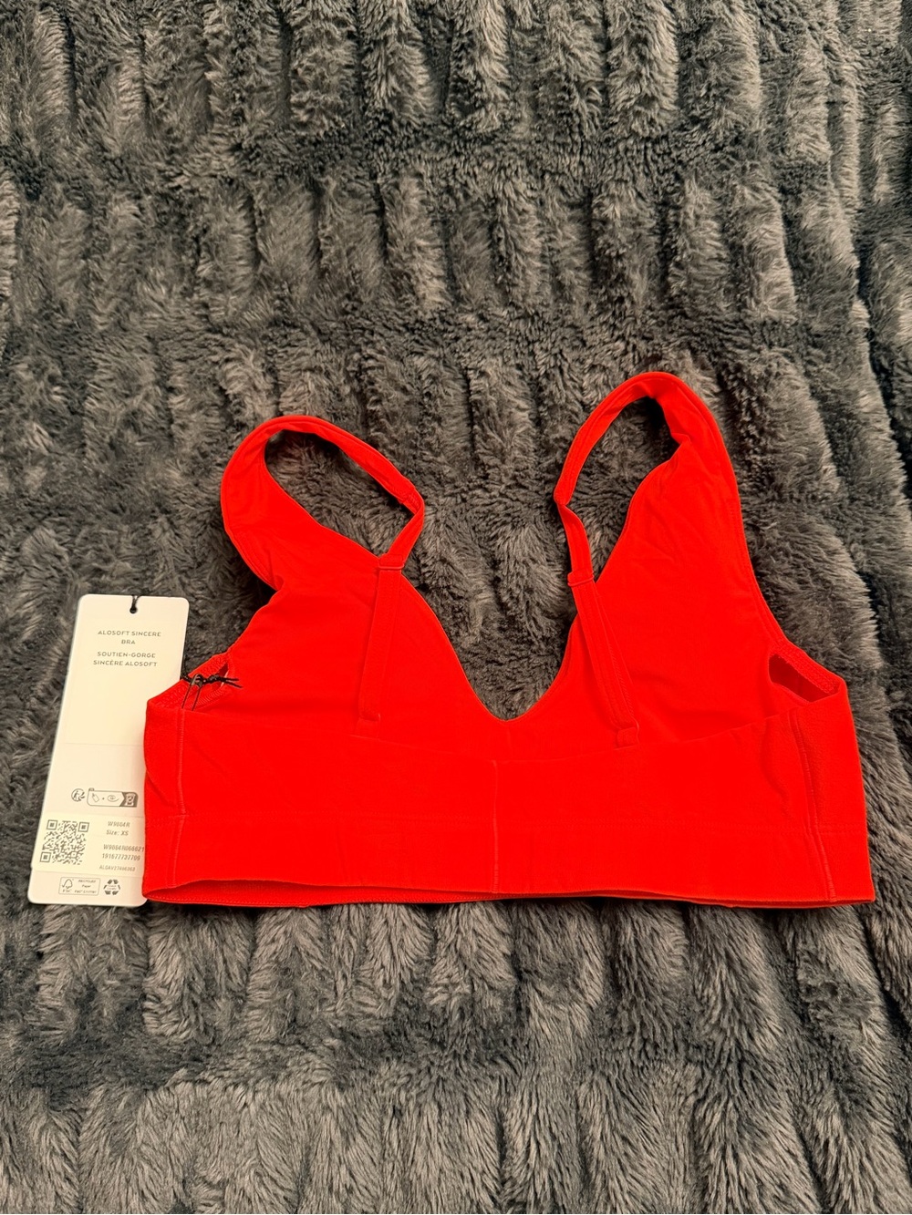 ALO Yoga Red Soft Sincere Bra - Picture 5 of 5